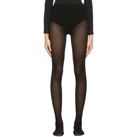 gucci gg tights|Gucci black distressed tights.